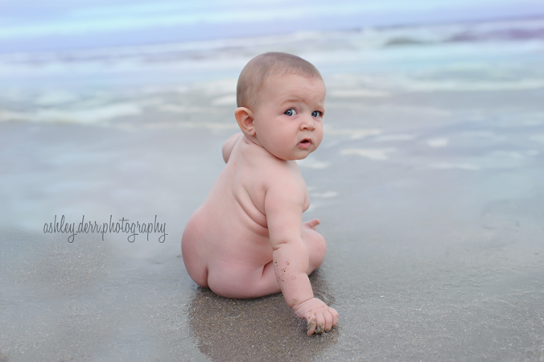 naked beach baby